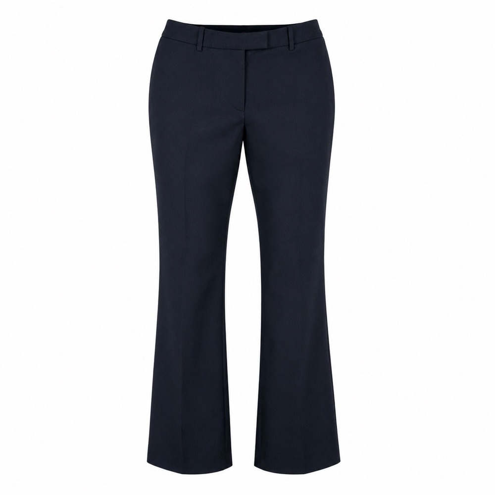 Brooks Brothers Womens Lucia Fit Wool Black Trousers Professional Office Career